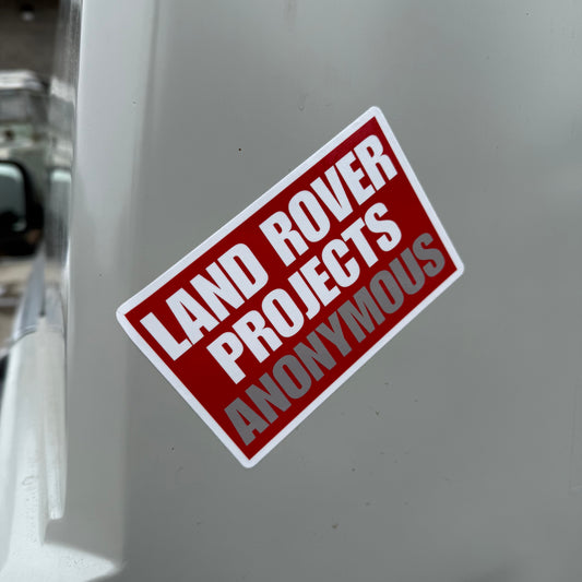 Land Rover Projects Anonymous Sticker